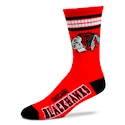 Nogavice For Bare Feet  4 Stripes Crew NHL Chicago Blackhawks  EUR 43-48