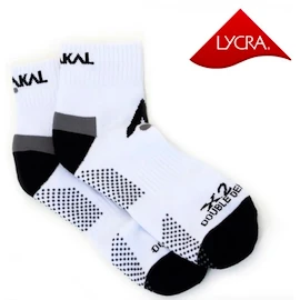 Nogavice Karakal Socks X2+ Men Ankle White/Black-41-47