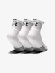 Nogavice Under Armour  Quarter 3pk-WHT