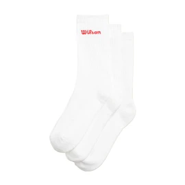 Nogavice Wilson Crew Logo Sock 3 Pack Bright White