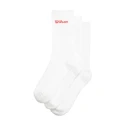 Nogavice Wilson  Crew Logo Sock 3 Pack Bright White  S