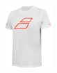 Otroška majica Babolat  Strike Cotton Tee Jr White/Strike Red