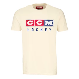 Otroška majica CCM Vintage Fall SS Tee Unbleached Youth