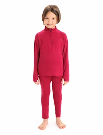 Otroška majica Icebreaker K 260 Tech LS Half Zip Cherry