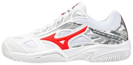 Otroška obutev za tenis Mizuno Breakshot 3 CC White/IgnititonRed