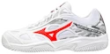 Otroška obutev za tenis Mizuno  Breakshot 3 CC White/IgnititonRed  EUR 32,5