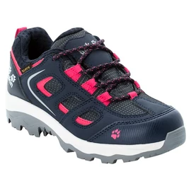 Otroška obutev za uporabo na prostem Jack Wolfskin Vojo Texapore Low Dark Blue / Pink