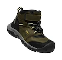 Otroška obutev za uporabo na prostem Keen Flex Mid Wp Dark Olive/Dusky Citron