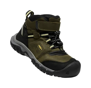 Otroška obutev za uporabo na prostem Keen Flex Mid Wp Dark Olive/Dusky Citron  US 12