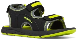 Otroška obutev za uporabo na prostem Merrell Panther Sandal 3.0 Black/Hi Viz