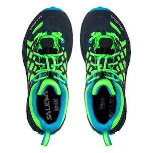 Otroška obutev za uporabo na prostem Salewa Wildfire Ombre Blue/Fluo Green