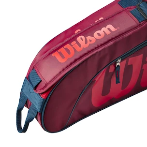 Otroška torba za loparje Wilson  Junior 3 Pack Red/Infrared