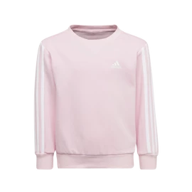 Otroški pulover adidas Essentials 3-Stripes Crew Neck Clear Pink