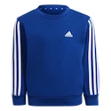 Otroški pulover adidas  Essentials 3-Stripes Crew Neck Royal Blue 104 cm