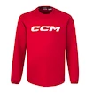 Otroški pulover CCM  LOCKER ROOM FLEECE CREW Red