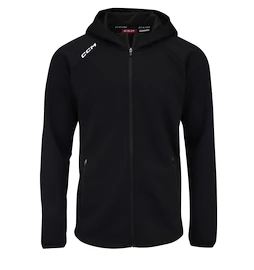 Otroški pulover CCM LOCKER ROOM FLEECE FULL ZIP HOODIE Black