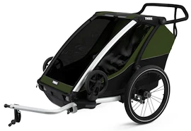 Otroški voziček Thule Chariot Cab Aluminum/Cypress Green