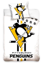 Posteljnina Official Merchandise NHL Bed Linen NHL Pittsburgh Penguins White