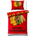 Posteljnina Official Merchandise  NHL Chicago Blackhawks 140x200/70x90 cm