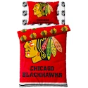 Posteljnina Official Merchandise  NHL Chicago Blackhawks 140x200/70x90 cm