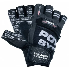 Rokavice za fitnes Power System Fitness Rukavice Power Grip Černošedé