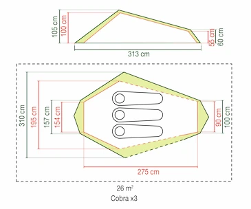 Šotor Coleman  Cobra 3