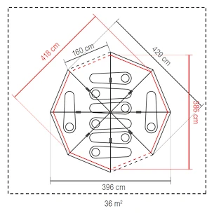 Šotor Coleman  Octagon BlackOut