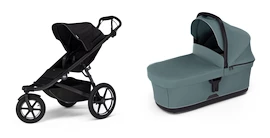 Športni voziček Thule Urban Glide 3 Black + Bassinet Mid blue