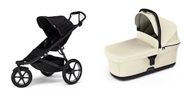 Športni voziček Thule Urban Glide 3 Black + Bassinet Soft beige