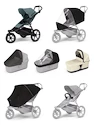 Športni voziček Thule Urban Glide 3 Mid blue + Bassinet Soft beige SET 7in1