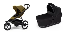 Športni voziček Thule Urban Glide 3 Nutria green + Bassinet Black