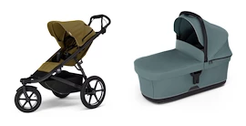 Športni voziček Thule Urban Glide 3 Nutria green + Bassinet Mid blue