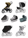 Športni voziček Thule Urban Glide 3 Nutria green + Bassinet Mid blue SET 7in1