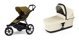 Športni voziček Thule Urban Glide 3 Nutria green + Bassinet Soft beige