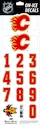 Številke za čelado Sportstape  ALL IN ONE HELMET DECALS - CALGARY FLAMES