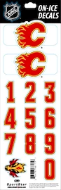 Številke za čelado Sportstape ALL IN ONE HELMET DECALS - CALGARY FLAMES