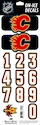 Številke za čelado Sportstape  ALL IN ONE HELMET DECALS - CALGARY FLAMES - DARK HELMET