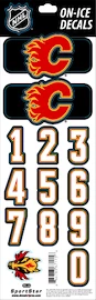 Številke za čelado Sportstape ALL IN ONE HELMET DECALS - CALGARY FLAMES - DARK HELMET