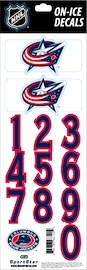 Številke za čelado Sportstape ALL IN ONE HELMET DECALS - COLUMBUS BLUE JACKETS