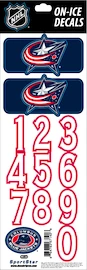 Številke za čelado Sportstape ALL IN ONE HELMET DECALS - COLUMBUS BLUE JACKETS - DARK HELMET