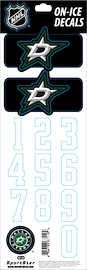 Številke za čelado Sportstape ALL IN ONE HELMET DECALS - DALLAS STARS - DARK HELMET 2010