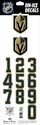 Številke za čelado Sportstape  ALL IN ONE HELMET DECALS - LAS VEGAS GOLDEN KNIGHTS