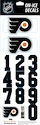 Številke za čelado Sportstape  ALL IN ONE HELMET DECALS - PHILADELPHIA FLYERS