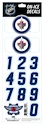 Številke za čelado Sportstape  ALL IN ONE HELMET DECALS - WINNIPEG JETS