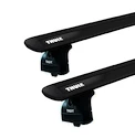 Strešni nosilec Thule z EVO WingBar Black BMW 3-Series (E46) 4-dr. Sedan s fiksnimi točkami 02-05