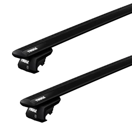 Strešni nosilec Thule z EVO WingBar Black Chevrolet Onix Activ 5-dr Hatchback z vzdolžnimi strešnimi nosilci 16-21