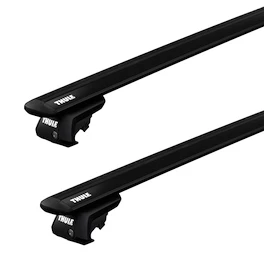 Strešni nosilec Thule z EVO WingBar Black Chrysler Aspen 5-dr SUV z vzdolžnimi strešnimi nosilci 06-21