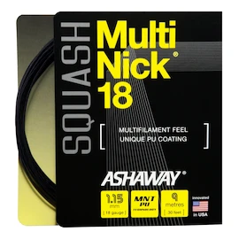 Struna za squash Ashaway Multinick 18 Black Set