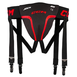 Suspenzor CCM Jock Combo Black/Red Junior