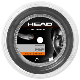 Teniška struna Head Lynx Touch Transparent Black Reel (200 m)